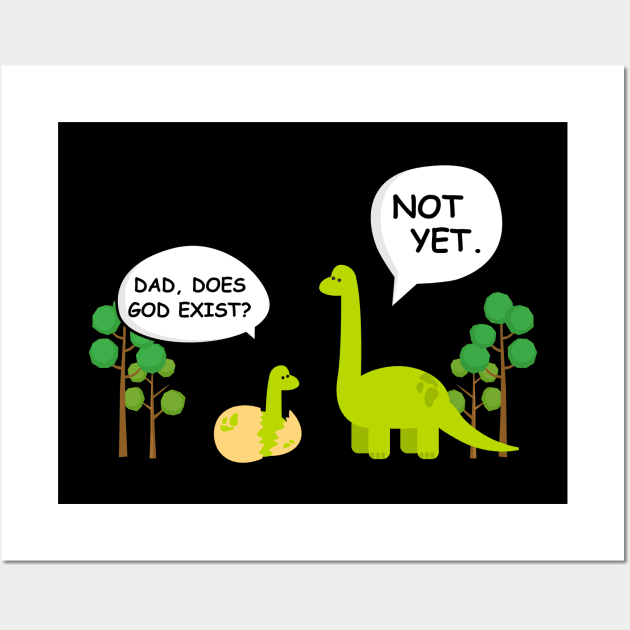 Dinosaur Atheist Wall Art by anupasi